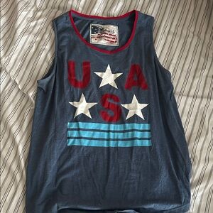Natural Reflections Blue USA Tank Top